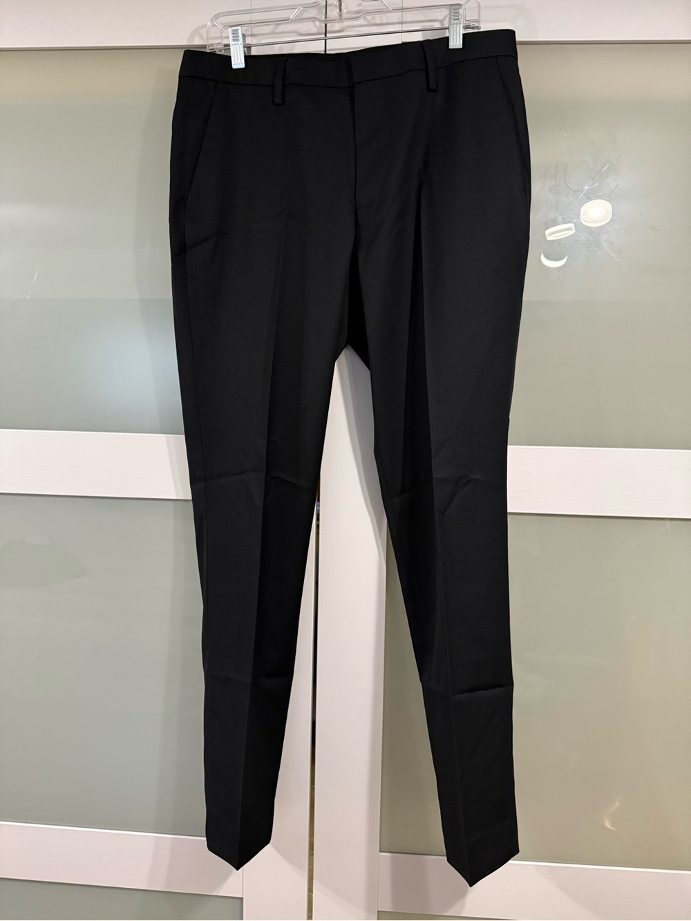 NWOT Bonobos Men's Weekday Warrior Athletic Fit Black Dress Pants Slim Tailored